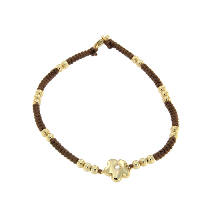 EURIPIDES, pulsera de plata con macrame. - Roman Joyero