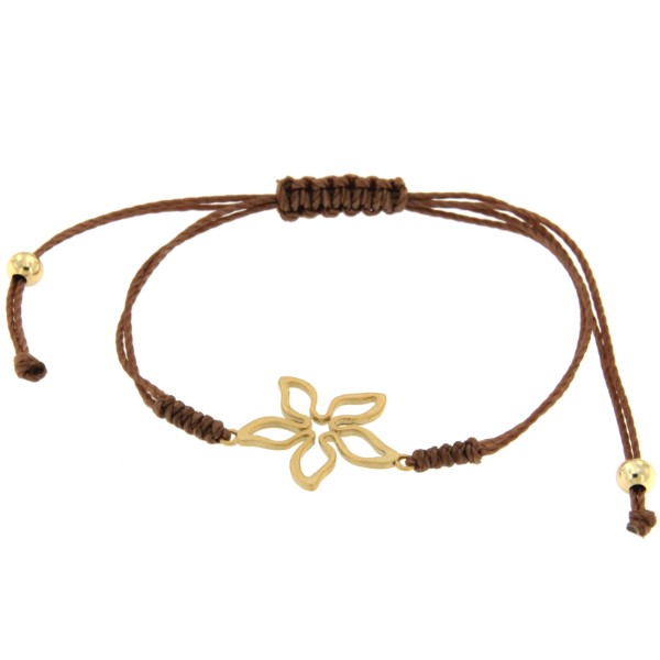 OVIDIO, pulsera de plata con macrame. - Roman Joyero