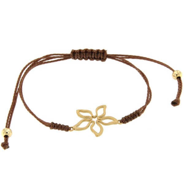 OVIDIO, pulsera de plata con macrame. - Roman Joyero