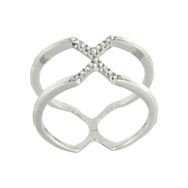 EUTERPE, anillo de plata con circonitas - Roman Joyero