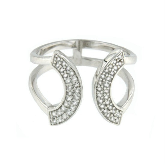 EGERIA, anillo de plata con circonitas - Roman Joyero