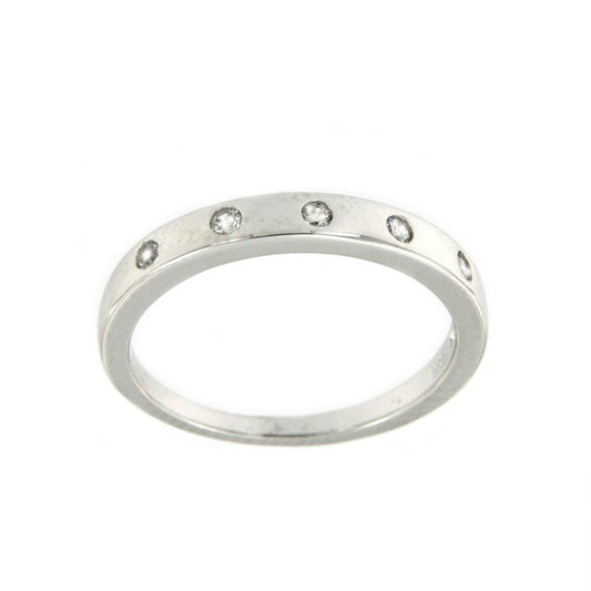 ELEATAS, anillo de plata con circonitas - Roman Joyero