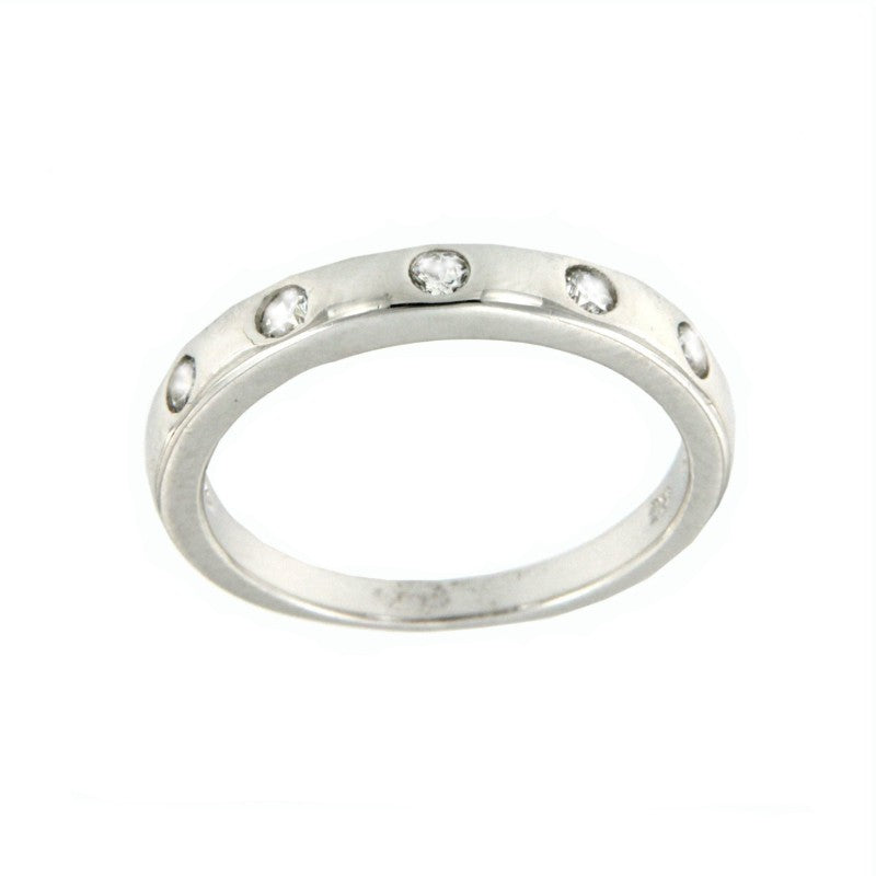 ELIADA, anillo de plata con circonitas - Roman Joyero