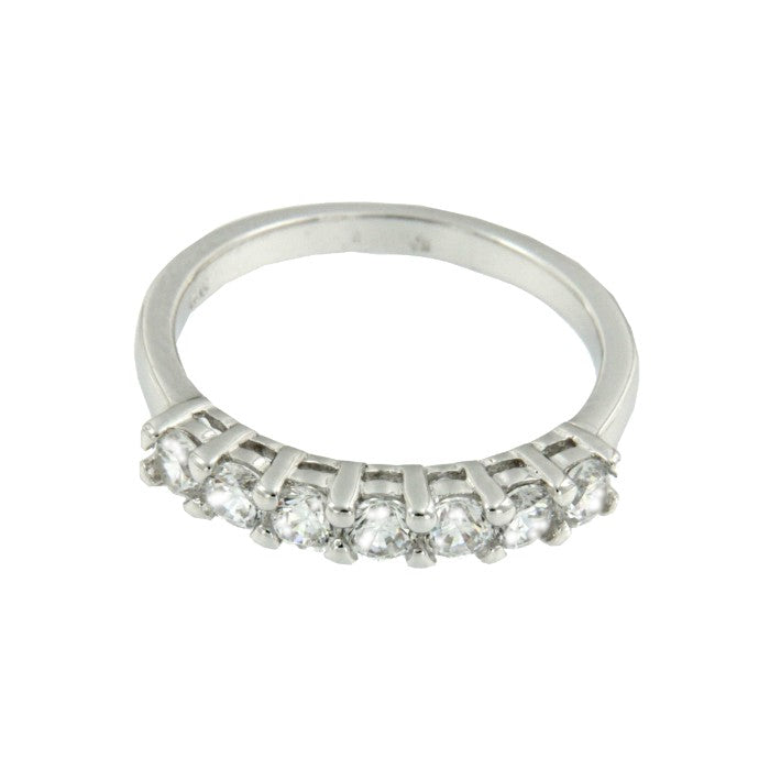 EPIFANIA, alianza de plata con circonitas - Roman Joyero