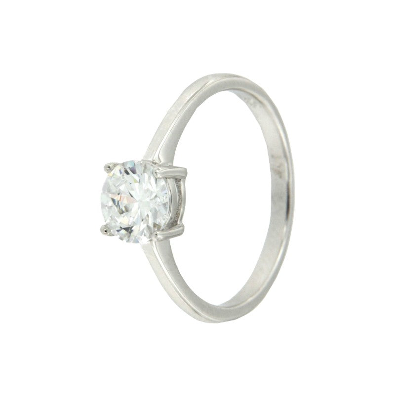 ESCORPIUM, solitario de plata con circonita - Roman Joyero