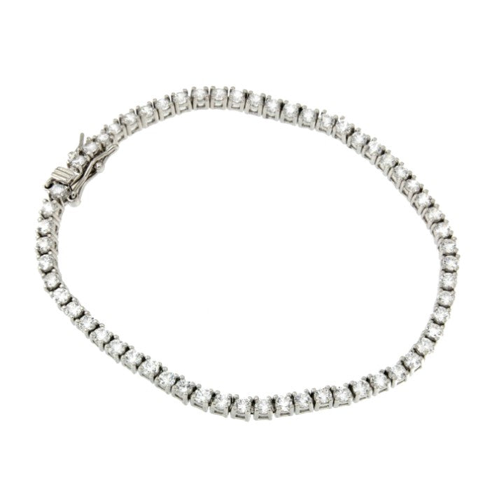 ERATO, pulsera de plata estilo rivier - Roman Joyero