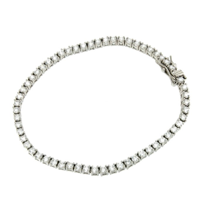 ERATO, pulsera de plata estilo rivier - Roman Joyero