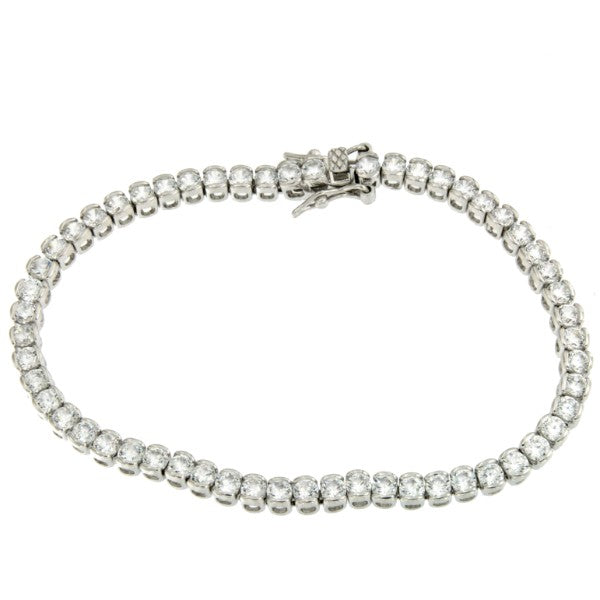 ESTORNINO, pulsera de plata estilo rivier - Roman Joyero