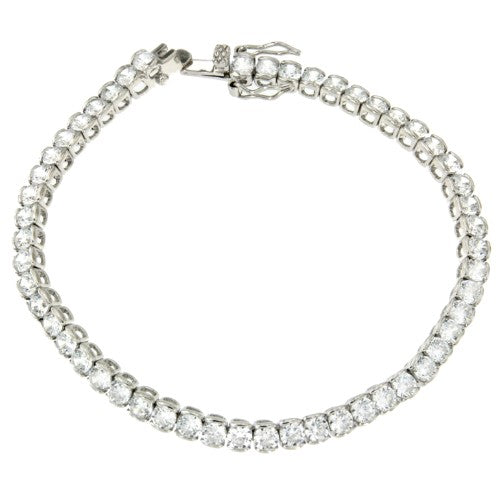 EUREKA, pulsera de plata estilo rivier - Roman Joyero