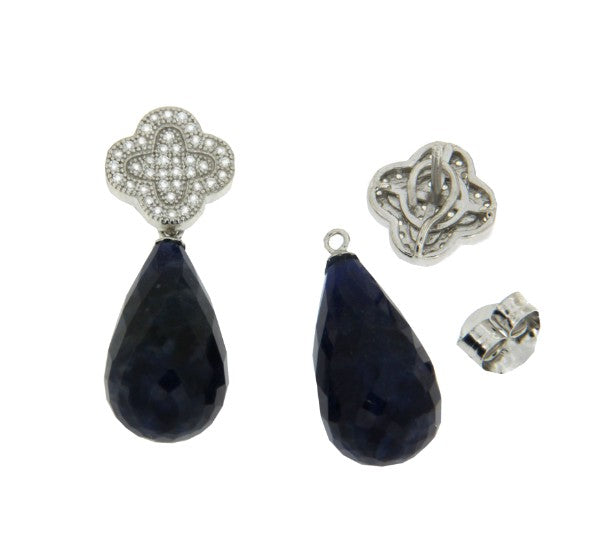 ELVIA, pendientes de plata desmontables - Roman Joyero