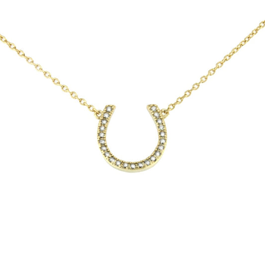 ARCANGEL, cadena de plata dorada con herradura - Roman Joyero