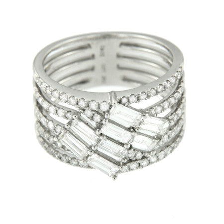 ANEMONA, anillo de oro blanco y diamantes
