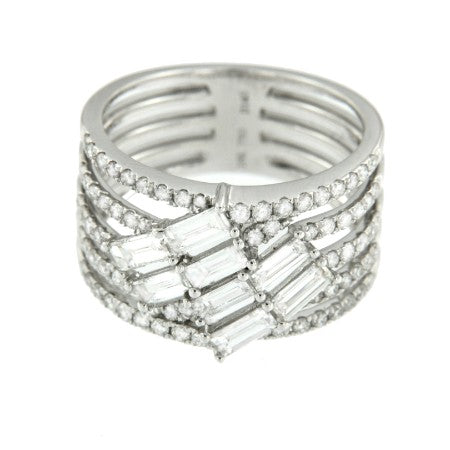 ANEMONA, anillo de oro blanco y diamantes