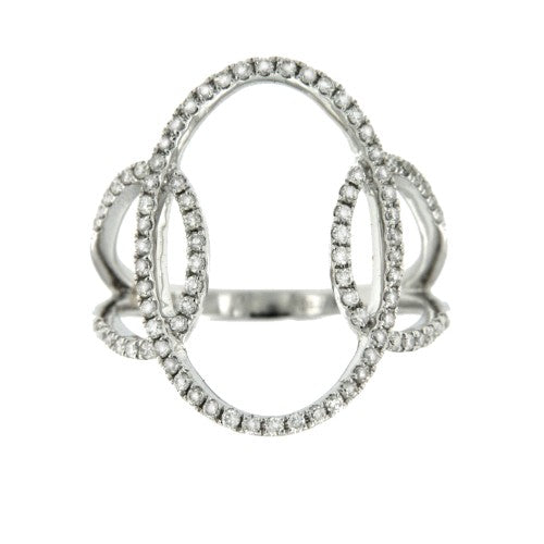 ARCONA, anillo de oro blanco y diamantes - Roman Joyero