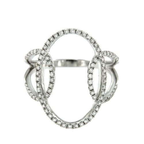ARCONA, anillo de oro blanco y diamantes - Roman Joyero