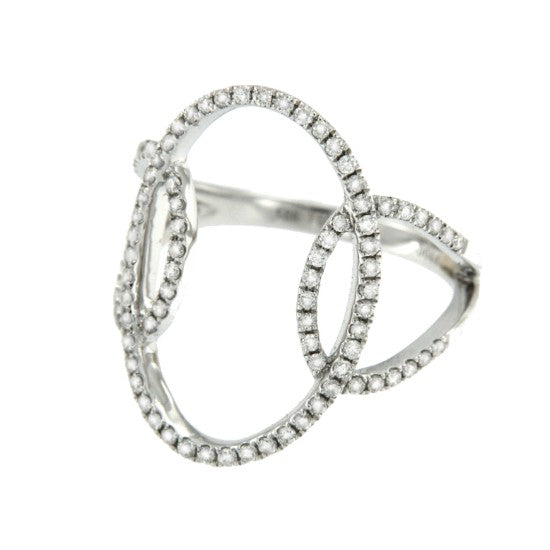 ARCONA, anillo de oro blanco y diamantes - Roman Joyero