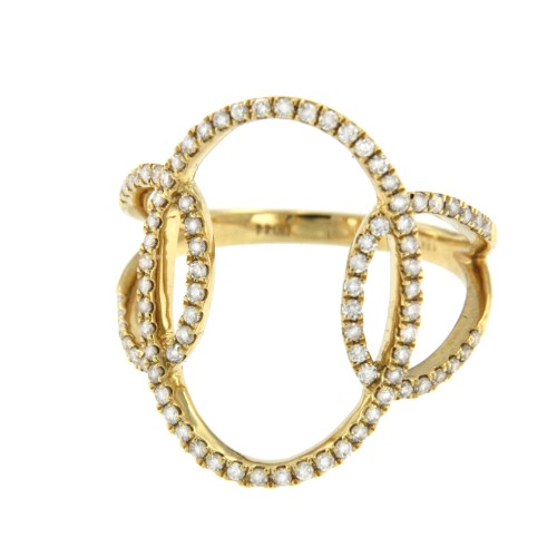 ARRAKIS, anillo de oro amarillo y diamantes - Roman Joyero