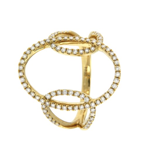 ARRAKIS, anillo de oro amarillo y diamantes - Roman Joyero