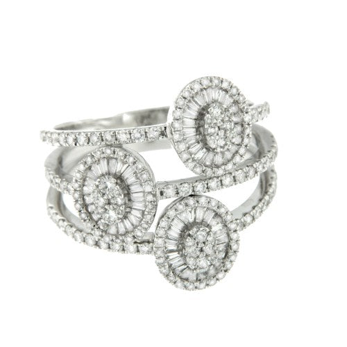 AVUTARDA, anillo de oro blanco y diamantes - Roman Joyero