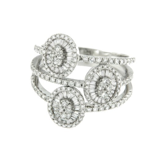 AVUTARDA, anillo de oro blanco y diamantes - Roman Joyero