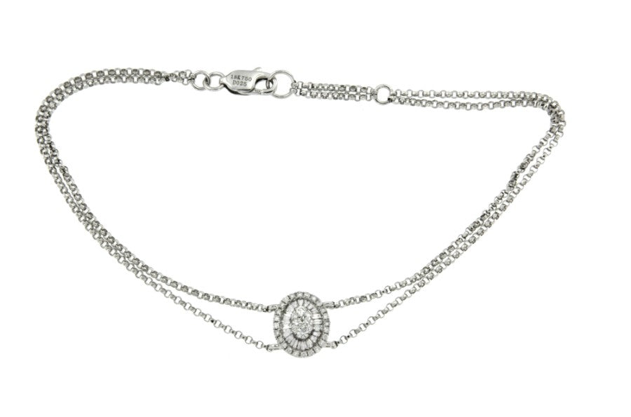 CHANDON, Pulsera de oro blanco y diamantes - Roman Joyero