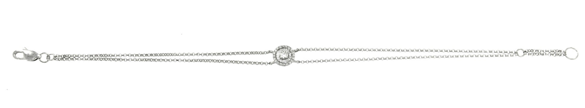CHATEAU, pulsera de oro blanco y diamantes - Roman Joyero