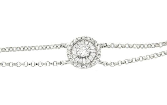 CHATEAU, pulsera de oro blanco y diamantes - Roman Joyero