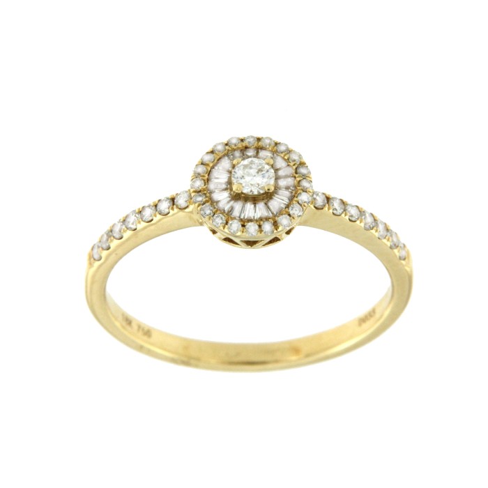 CEPHEUS, anillo de oro amarillo con diamantes - Roman Joyero