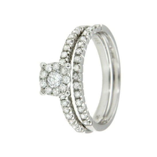 ARCLEA,  anillo de compromiso y alianza de oro y diamantes. - Roman Joyero