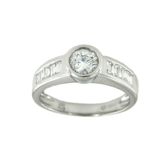 CLANDESTINO, anillo de compromiso en oro blanco - Roman Joyero