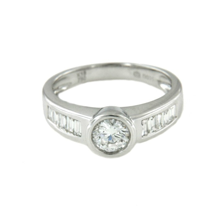 CLANDESTINO, anillo de compromiso en oro blanco - Roman Joyero
