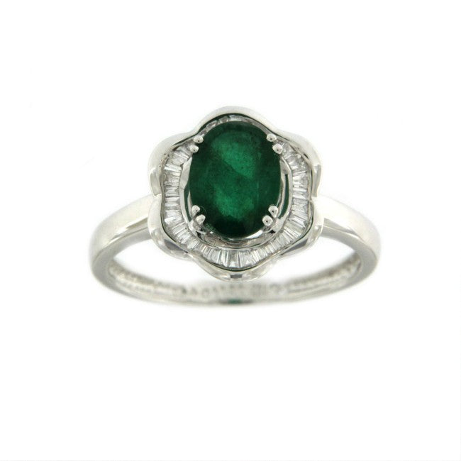 KRAKEN, anillo de compromiso con esmeralda y diamante - Roman Joyero
