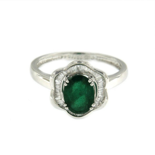 KRAKEN, anillo de compromiso con esmeralda y diamante - Roman Joyero