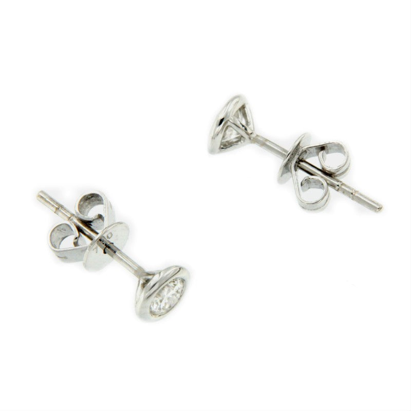 BROEN, pendientes cortos de oro y dimantes - Roman Joyero