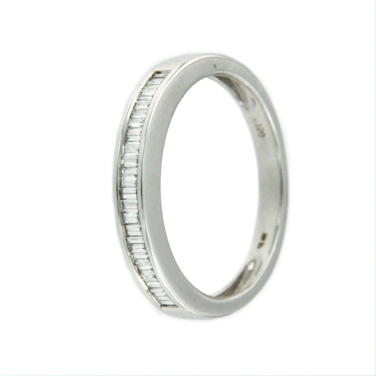 DRAXLER, alianza de oro blanco y diamantes - Roman Joyero