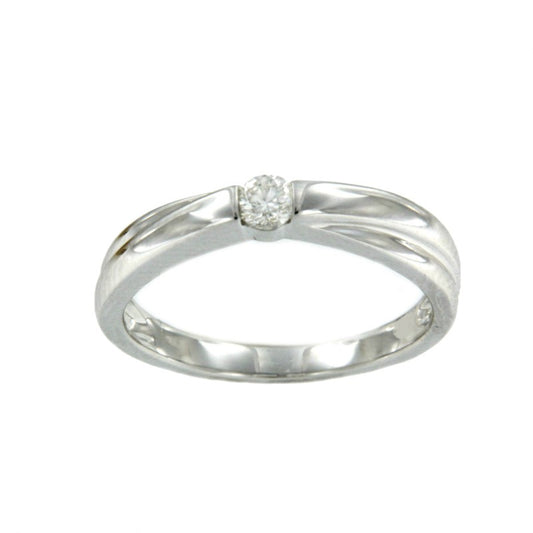 DREBIN, anillo solitario de oro y diamante - Roman Joyero