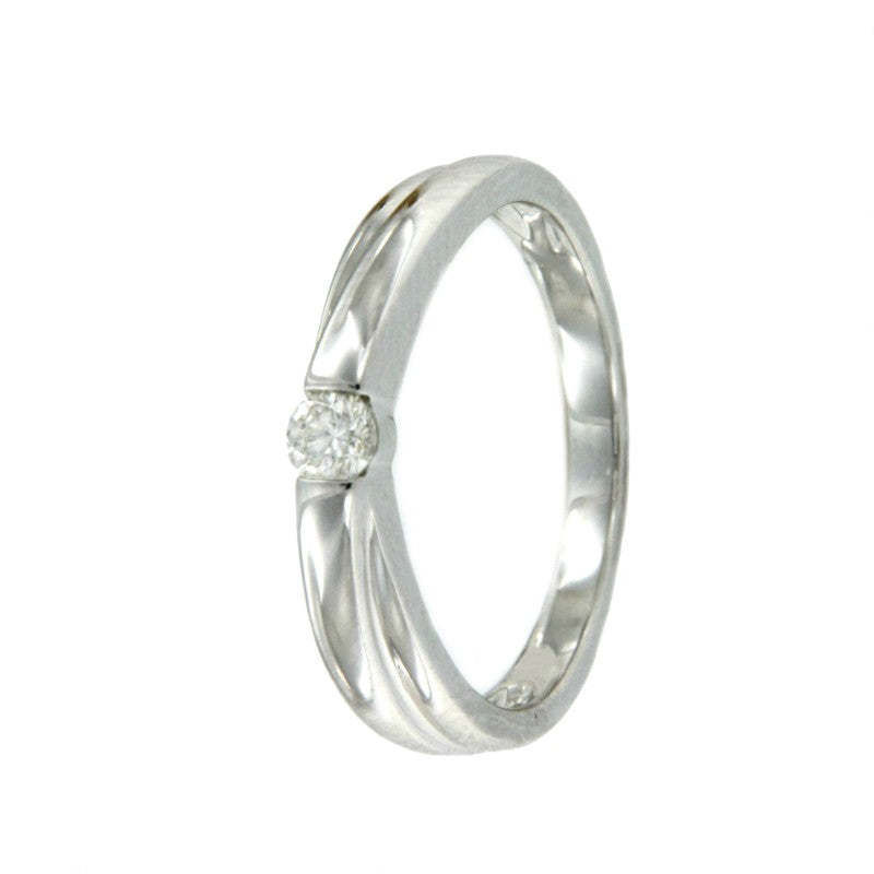 DREBIN, anillo solitario de oro y diamante - Roman Joyero