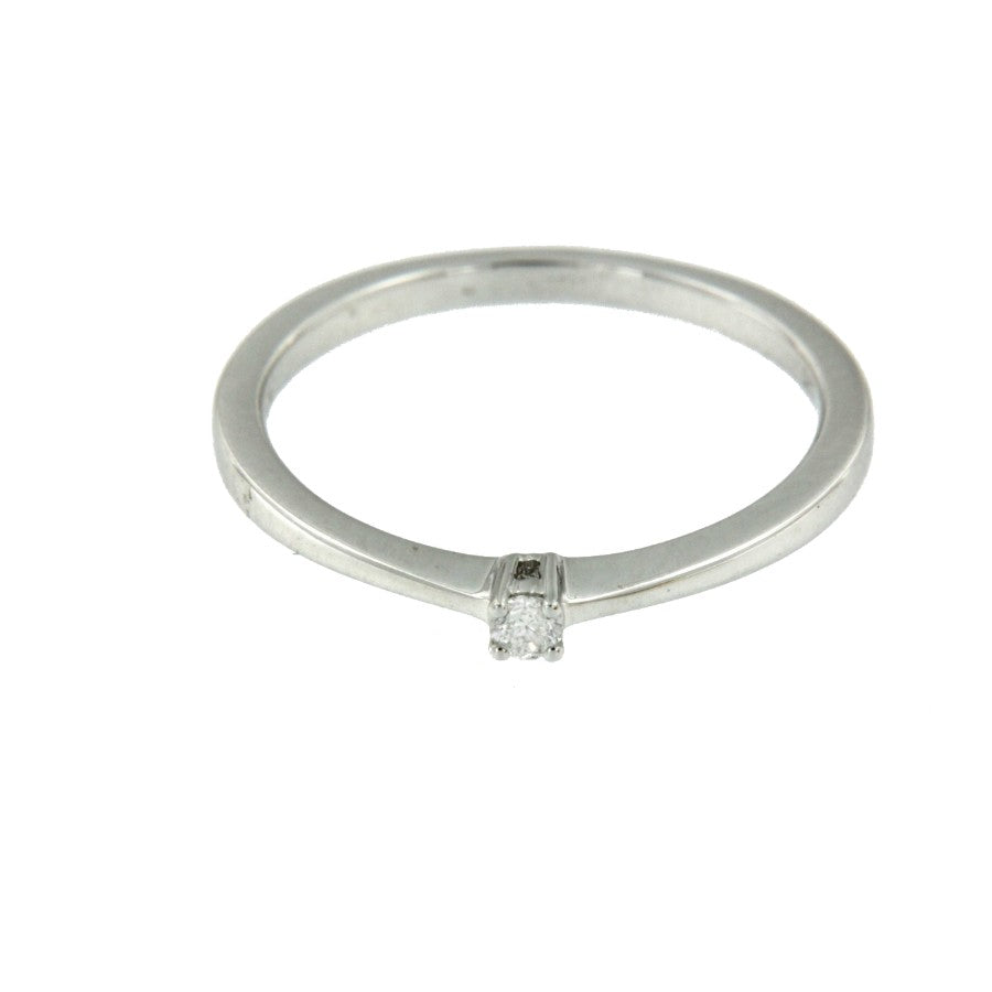 DREGOL, anillo fino de compromiso en oro blanco - Roman Joyero