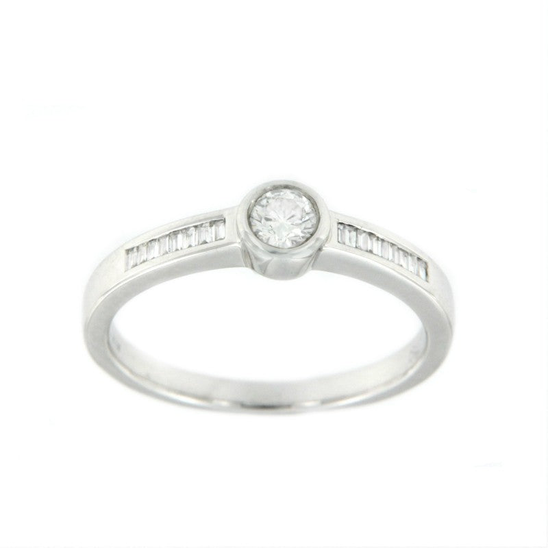 DRICHEN, anillo de compromiso en oro blanco - Roman Joyero