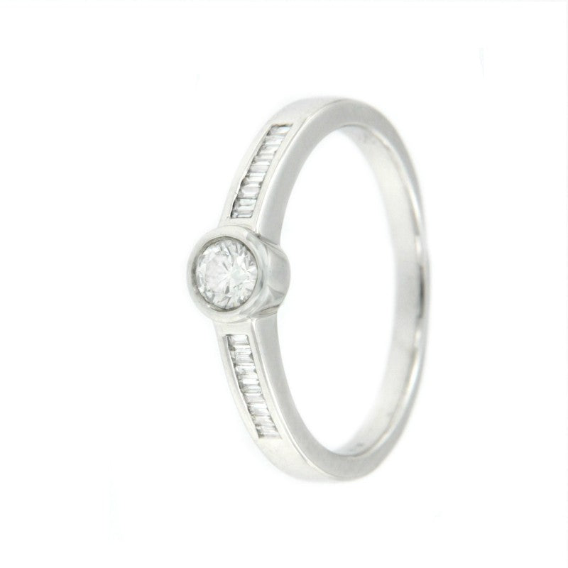 DRICHEN, anillo de compromiso en oro blanco - Roman Joyero