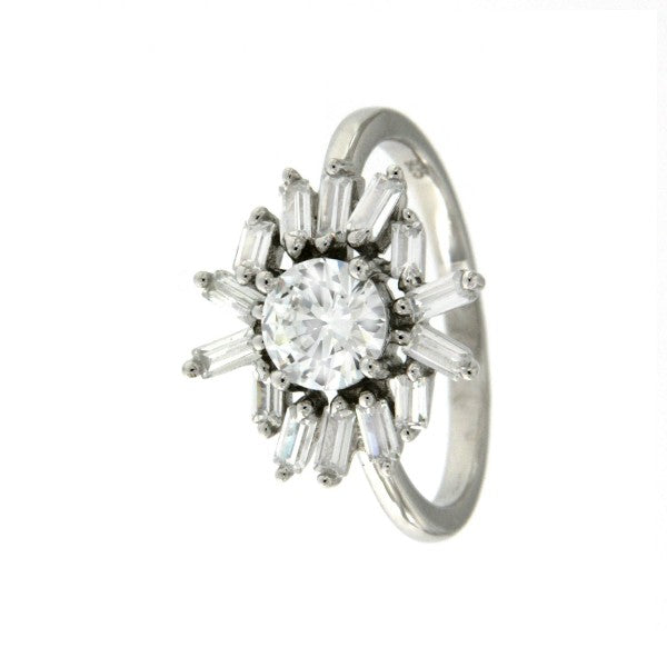 ANYA, anillo de plata vintage con circonitas - Roman Joyero