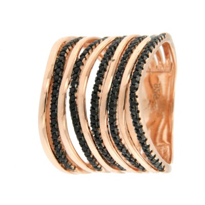 MASHA, anillo de plata ajustador con circonitas