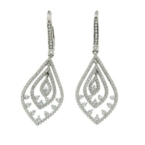 KOLIA, pendientes de plata para novia con circonitas - Roman Joyero