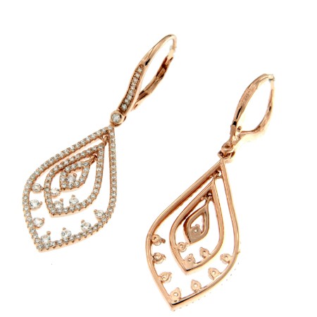 KOLIA, pendientes de plata para novia con circonitas - Roman Joyero
