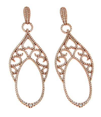 ANTON, pendientes largos de plata para fiestas