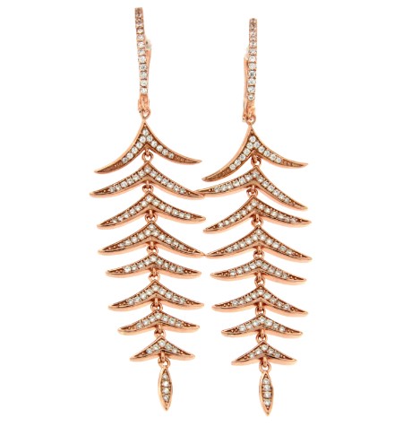ALIK, pendientes largos de plata para fiesta