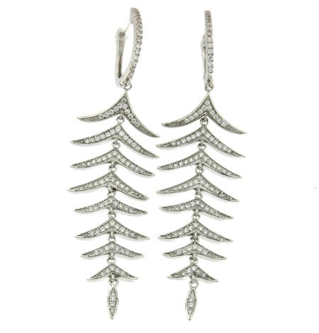ALIK, pendientes largos de plata para fiesta
