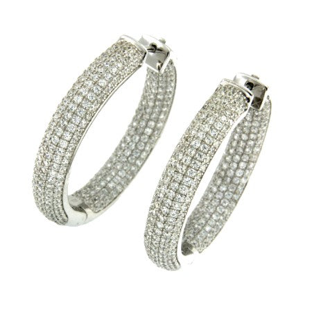 EGOR, pendientes de aro medianos y gruesos en plata