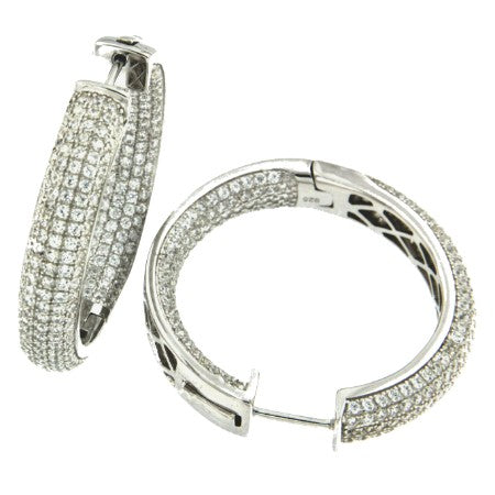 EGOR, pendientes de aro medianos y gruesos en plata