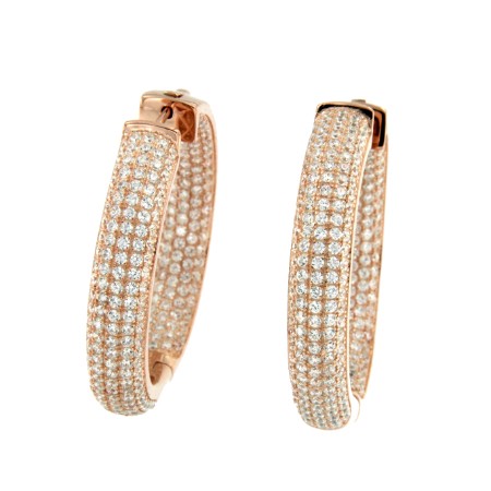 EGOR, pendientes de aro medianos y gruesos en plata